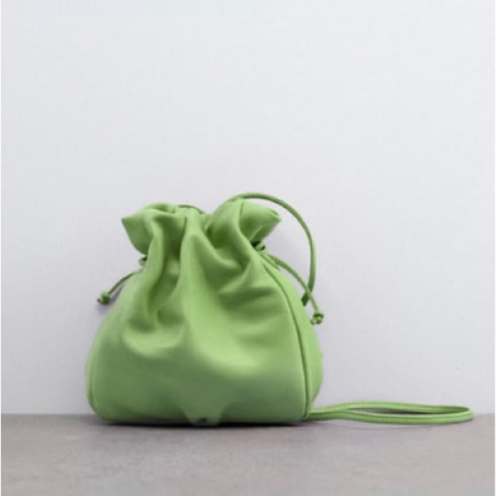 Zara Green Bucket Purse